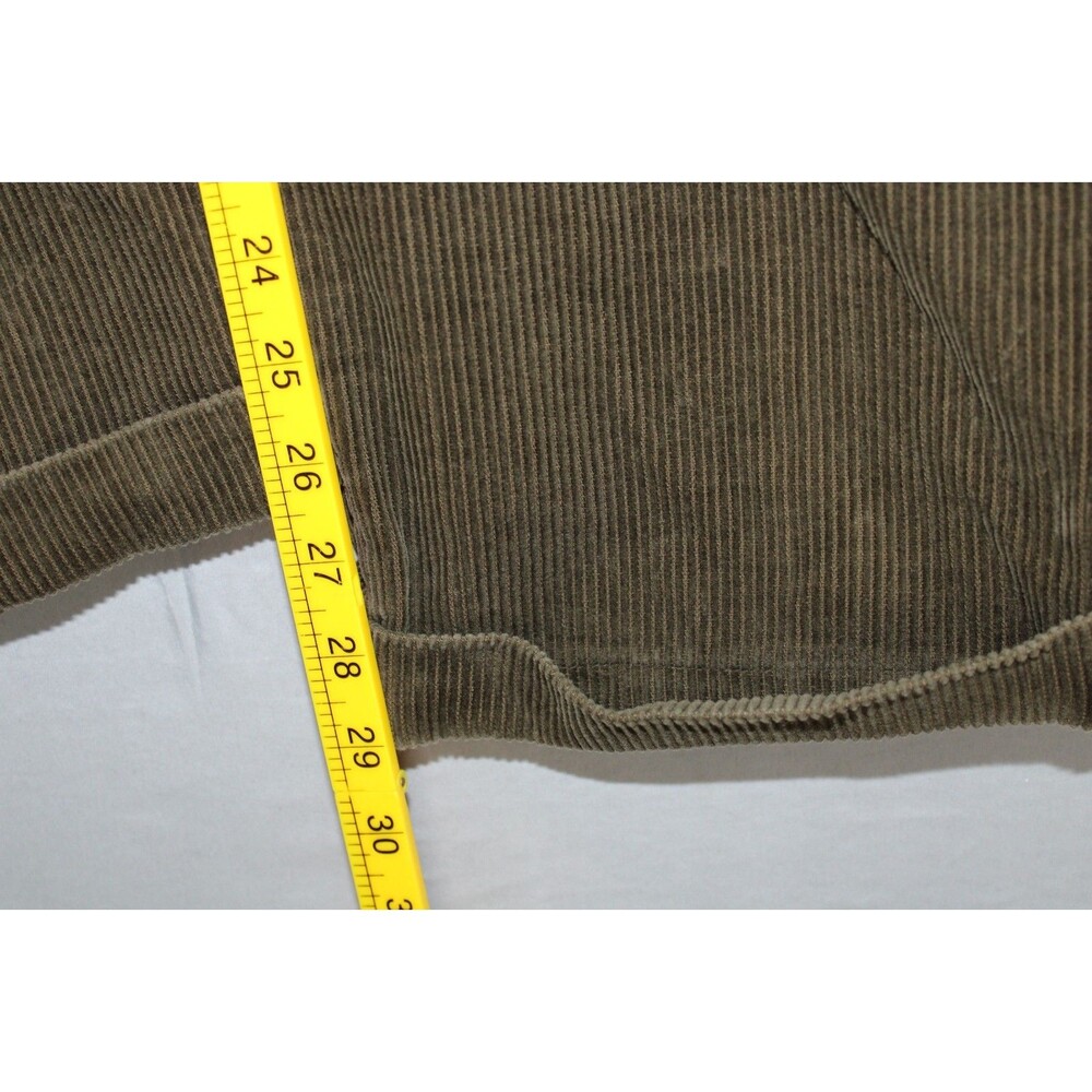 Chereskin Pleated Corduroy Pants Mens 36 x 30 Brown 100% Cotton Cuff Hem - Picture 6 of 16